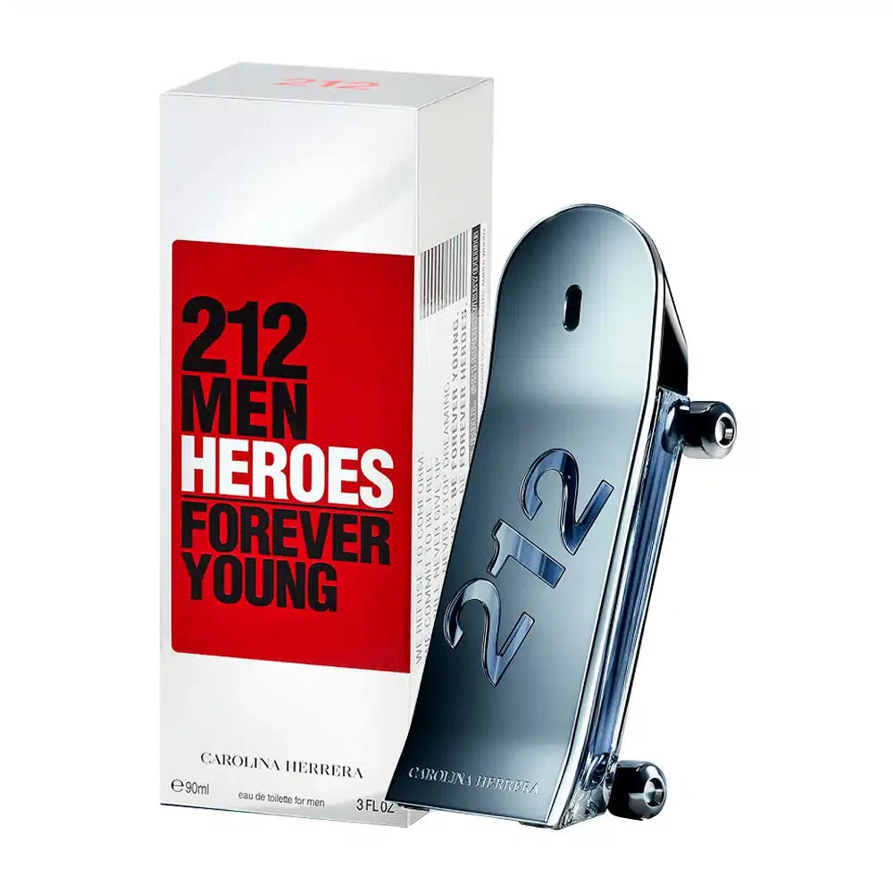 PERFUME CAROLINA HERRERA212 MEN HEROES FOREVER YOUNG 90ML EDT ORIGINAL