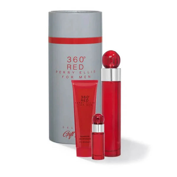 ESTUCHE 360° RED MEN 100ML X3 PIEZAS ORIGINAL