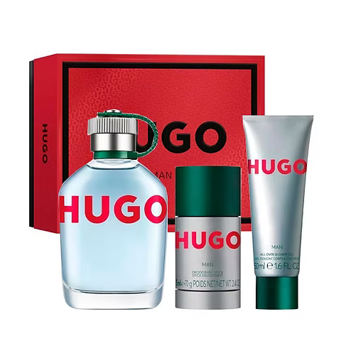 ESTUCHE HUGO MAN X3 PIEZAS 100ML EDT ORIGINAL