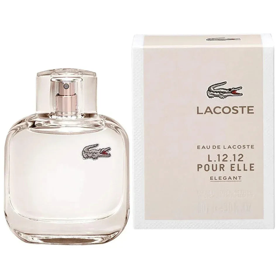PERFUME LACOSTE L.12.12 POUR ELLE ELEGANT 90ML EDT ORIGINAL