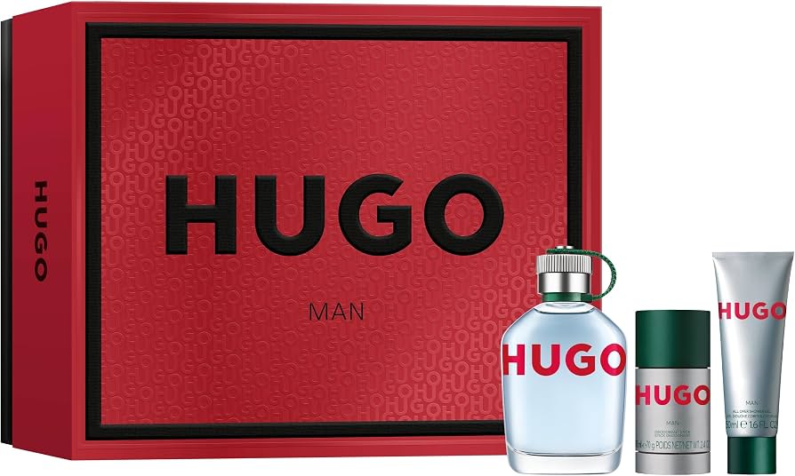 ESTUCHE HUGO MAN X3 PIEZAS 100ML EDT ORIGINAL