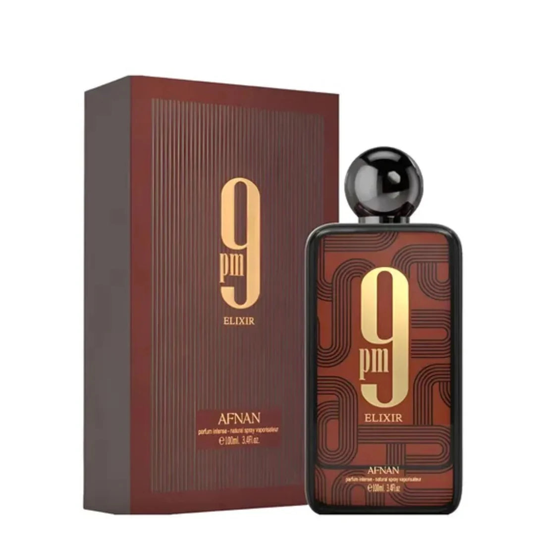 PERFUME AFNAN 9PM ELIXIR 100ML  PARFUM INTENSE ORIGINAL
