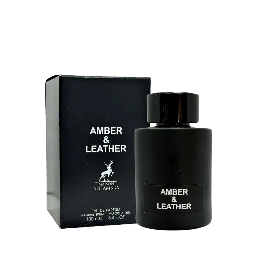 PERFUME MAISON ALHAMBRA AMBER & LEATHER 100ML EDP ORIGINAL