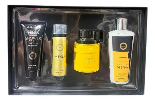 ESTUCHE ARMAF ODYSSEY MEGA X4 PIEZAS 100ML EDP ORIGINAL