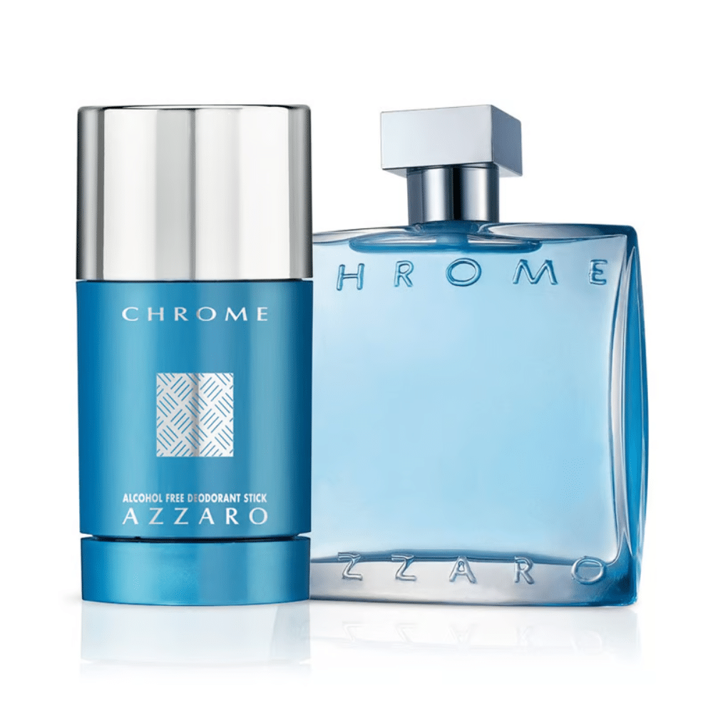 ESTUCHE AZZARO CHROME 100ML EDT X2 PIEZAS ORIGINAL