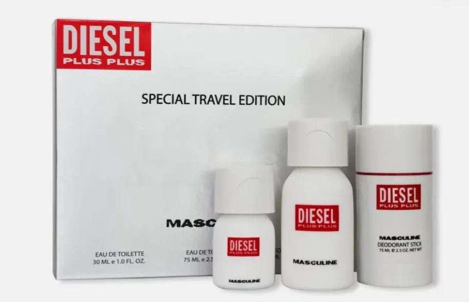 ESTUCHE DIESEL PLUS PLUS HM X3 PIEZAS EDT 75ML ORIGINAL