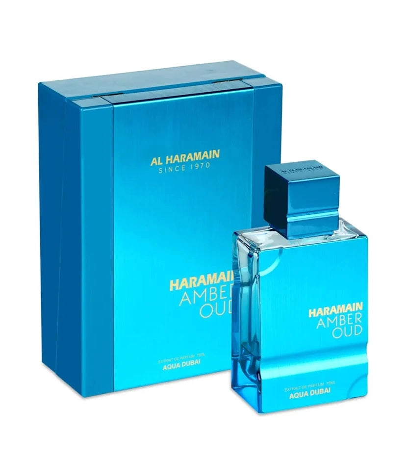 PERFUME AL HARAMAIN AMBER OUD AQUA DUBAI 75ML EXTRAIT DE PARFUM ORIGINAL
