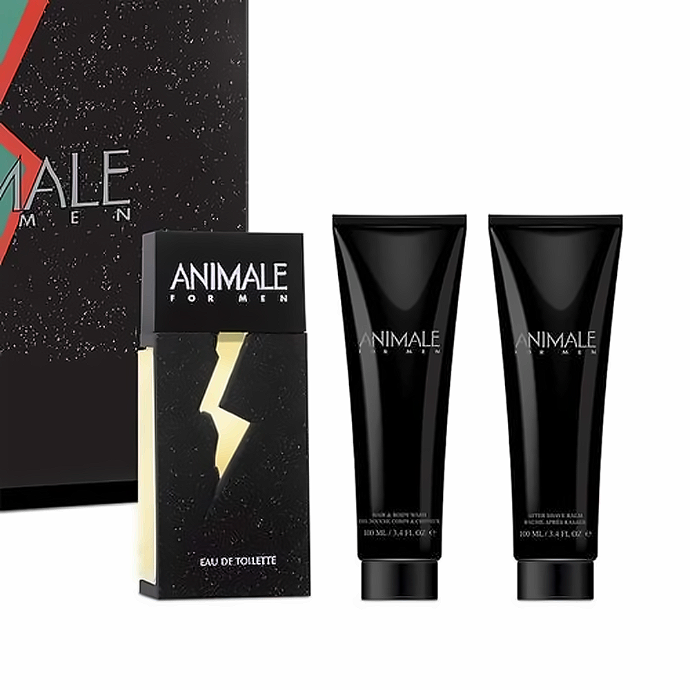 ESTUCHE ANIMALE MEN 100ML EDT X3 PIEZAS ORIGINAL