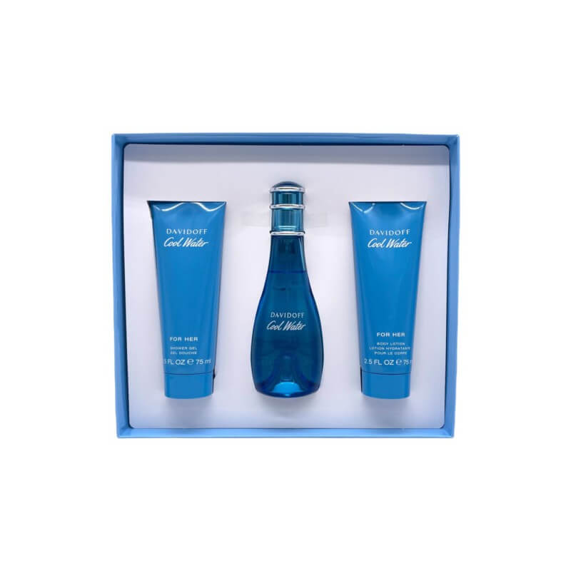 ESTUCHE DAVIDOFF COOL WATER DM 100ML EDT X3 PIEZAS ORIGINAL