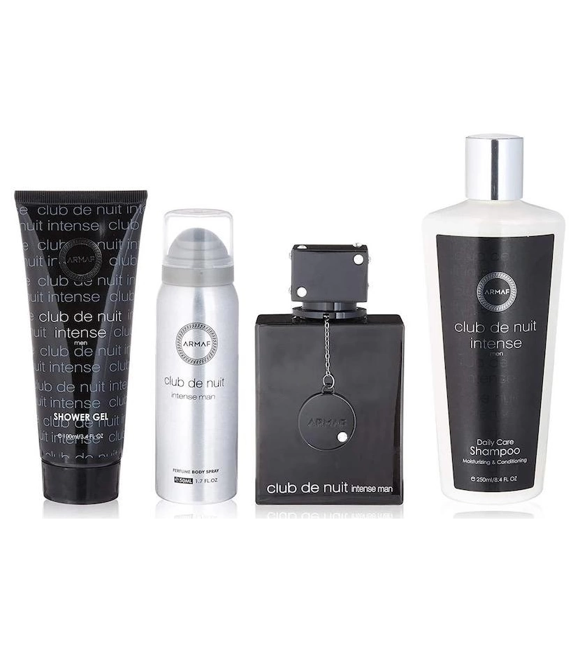 ESTUCHE ARMAF CLUB DE NUIT INTENSE X4 PIEZAS EDT ORIGINAL