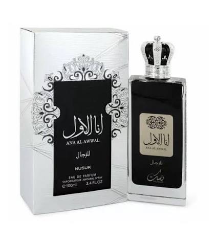 PERFUME NUSUK ANA AL AWWAL SILVER 100ML EDP ORIGINAL