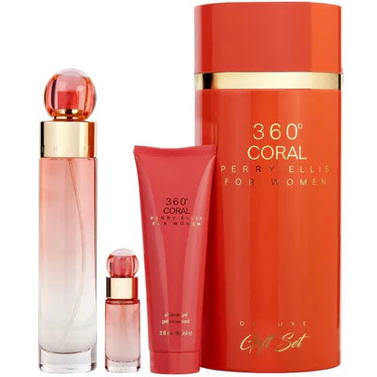 ESTUCHE 360° CORAL 100ML X3 PIEZAS ORIGINAL