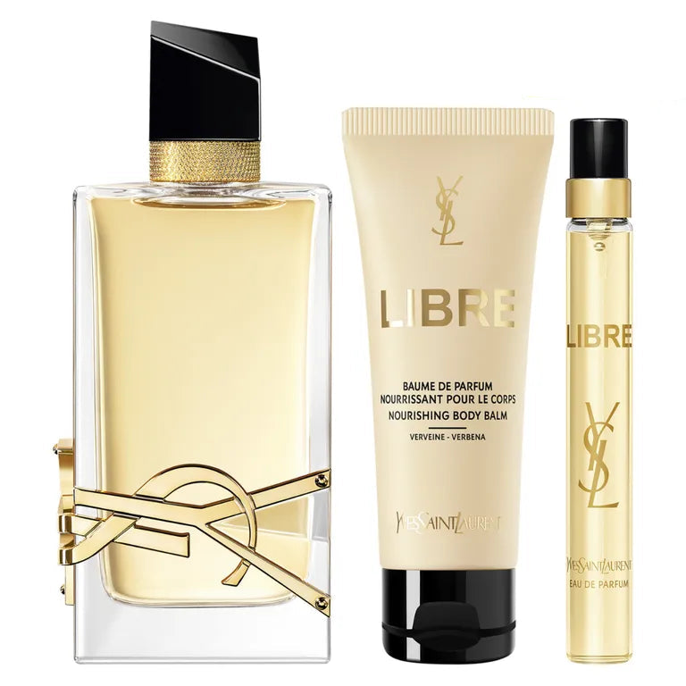 ESTUCHE YVES SAINT LAURENT LIBRE  90ML EDP X3 PIEZAS ORIGINAL