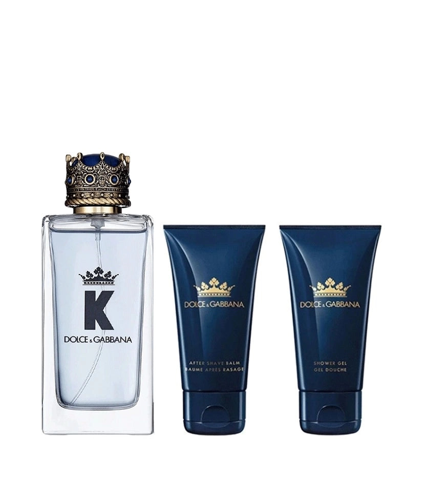 ESTUCHE DOLCE & GABBANA KING HM X3 PIEZAS 100ML EDT ORIGINAL