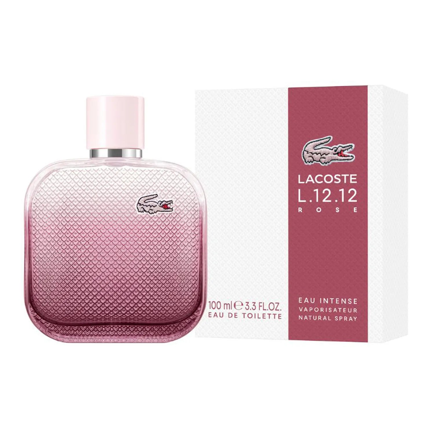 PERFUME LACOSTE L.12.12 ROSE EAU INTENSE 100ML EDT ORIGINAL