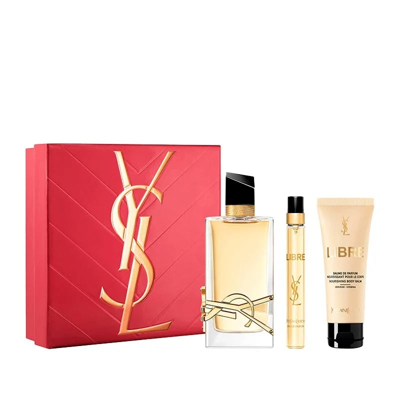 ESTUCHE YVES SAINT LAURENT LIBRE  90ML EDP X3 PIEZAS ORIGINAL